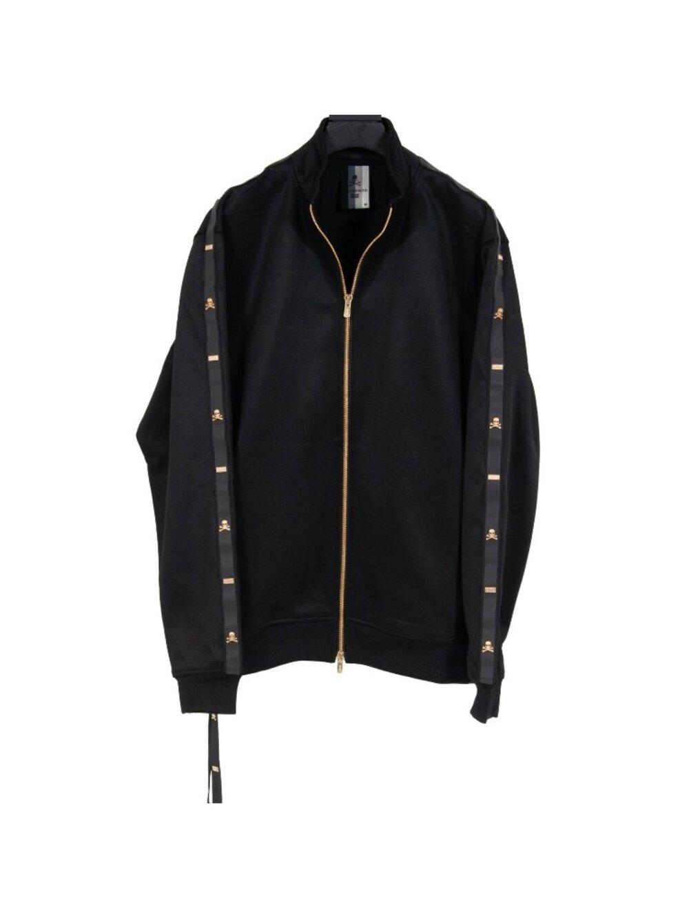 Kith Mastermind Track Jacket Size XL Black Gold Skull Full Zip Windbreaker